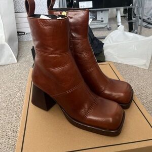ASOS Brown Heeled Boots